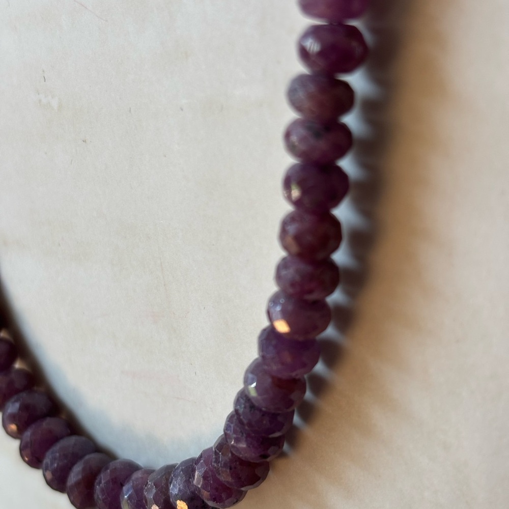 Mine Finds Jay King DTR Lepidolite Purple Pink Faceted Rondelle Necklace